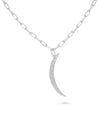 White gold Crescent Diamond Charm transformation design