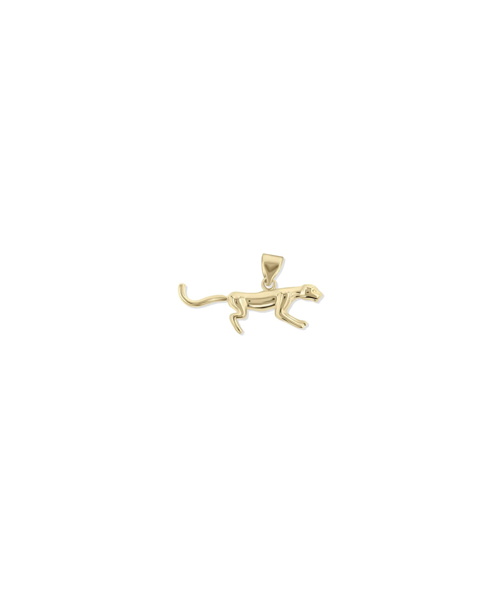 Panther Animal Charm yellow gold power grace symbol