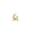 Gold Crab Charm yellow gold ocean coastal symbol