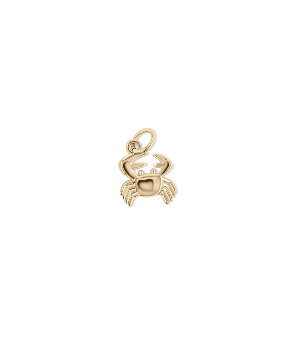 Rose gold Crab Charm featuring beach style