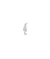 White gold Seahorse Diamond Charm graceful design