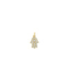 Diamond Pave Hamsa yellow gold sacred protection symbol