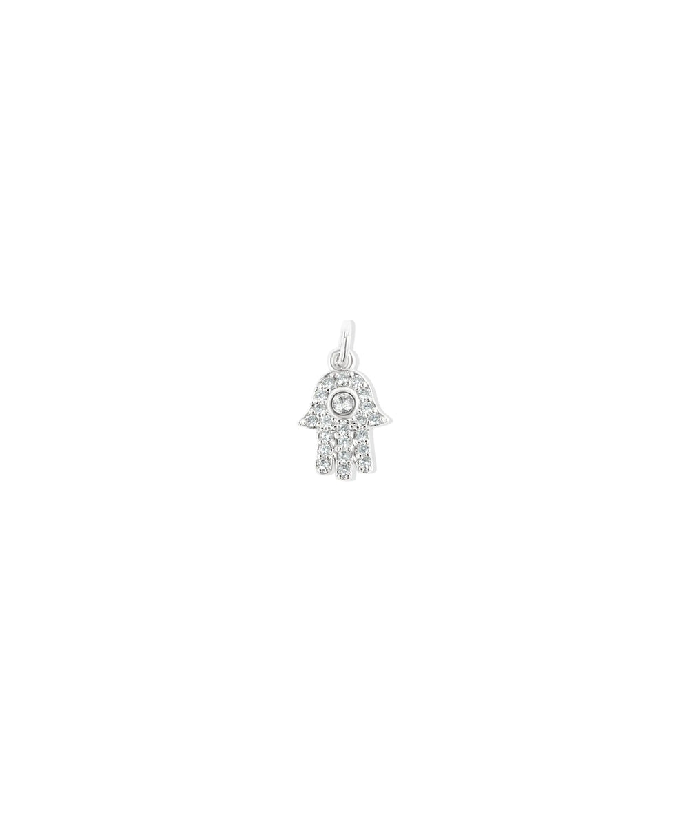 White gold Diamond Pave Hamsa spiritual blessing design