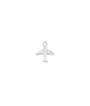 White gold Airplane Charm adventure design