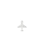 White gold Airplane Charm adventure design