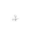 Gold Genie Charm in white gold displaying whimsical lamp and genie design