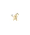 Gingerbread Diamond Charm yellow gold festive holiday symbol