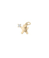 Rose gold Gingerbread Diamond Charm featuring festive sparkle