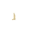 Gold Boot Charm in yellow gold showing petite 12mm boot silhouette