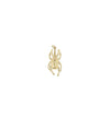 Gold Beetle Charm in yellow gold showing detailed 30mm insect silhouette