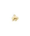 Elephant Diamond Charm yellow gold wisdom strength symbol