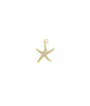 Diamond Starfish Charm yellow gold marine ocean symbol