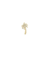 Palm Tree Diamond Charm yellow gold tropical paradise symbol
