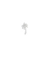 White gold Palm Tree Diamond Charm beach vacation design