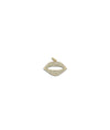 Diamond Pave Lip Charm yellow gold glamorous sparkle