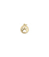 Circle Paw Charm yellow gold pet love companion symbol