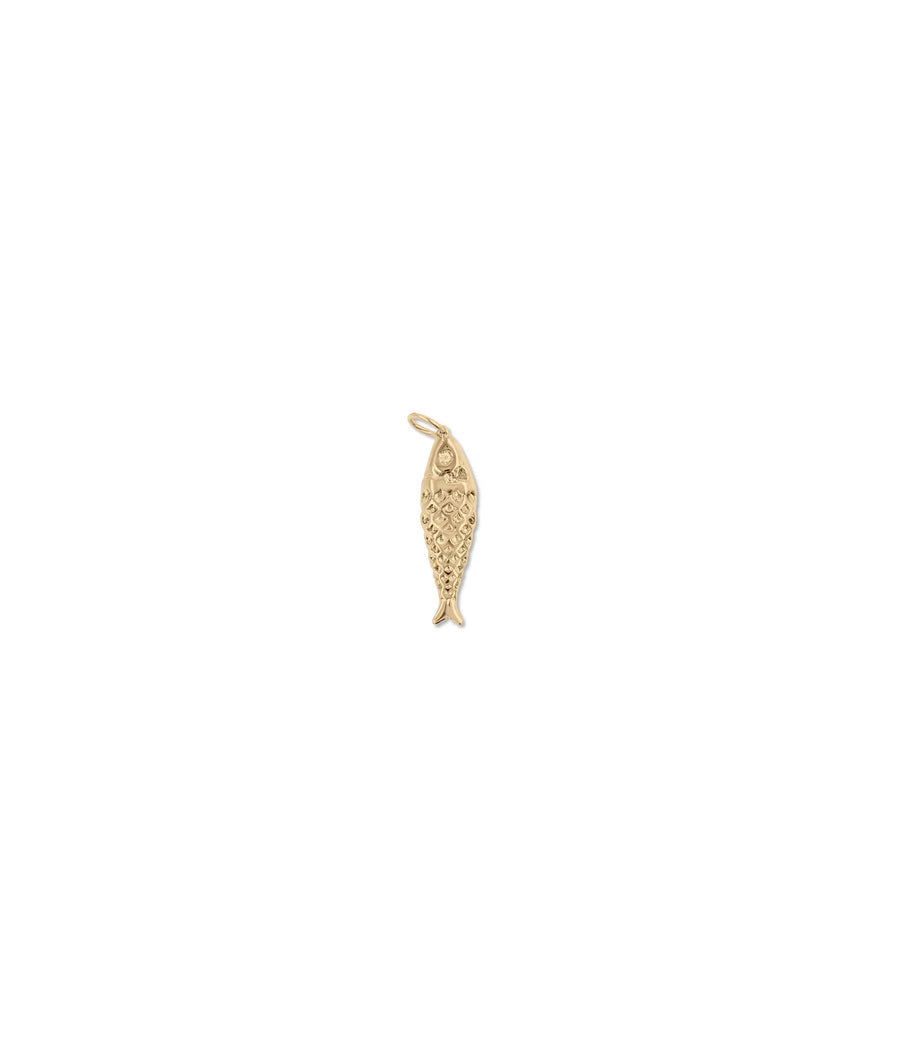Rose gold Fish Charm featuring marine style