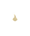 Gold Shell Charm yellow gold ocean coastal symbol