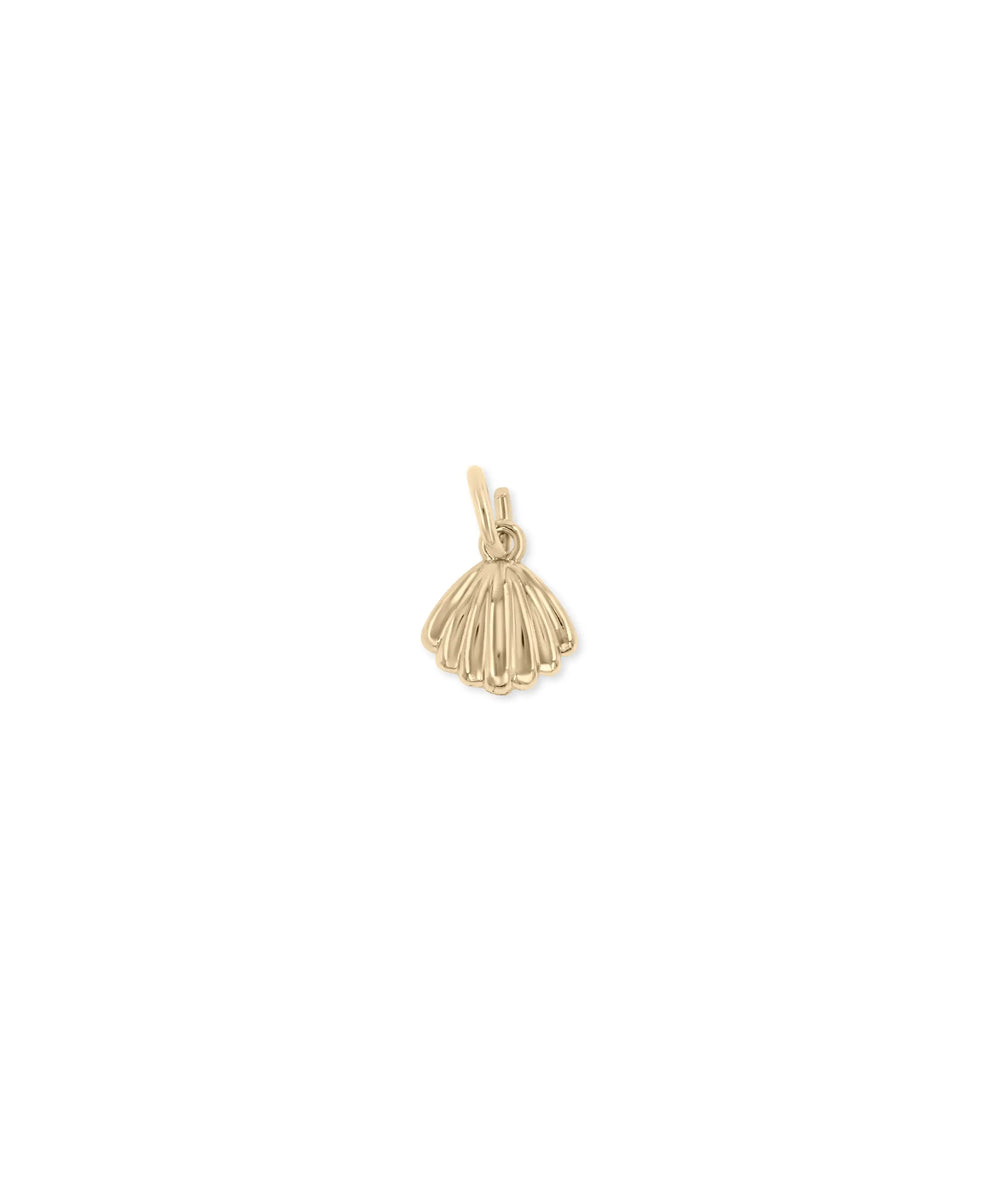 Rose gold Shell Charm featuring marine style
