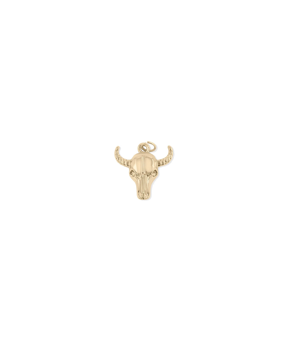 Rose gold Bull Charm featuring powerful style