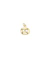 Gold Pumpkin Charm yellow gold autumn harvest symbol