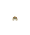 Rainbow Pave Charm yellow gold joyful arc symbol
