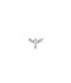 White gold Diamond Eagle Charm freedom strength design