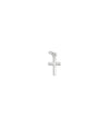 White gold Cross Charm faith expression design