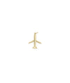 Gold Airplane Charm yellow gold travel wanderlust symbol
