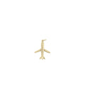 Gold Airplane Charm