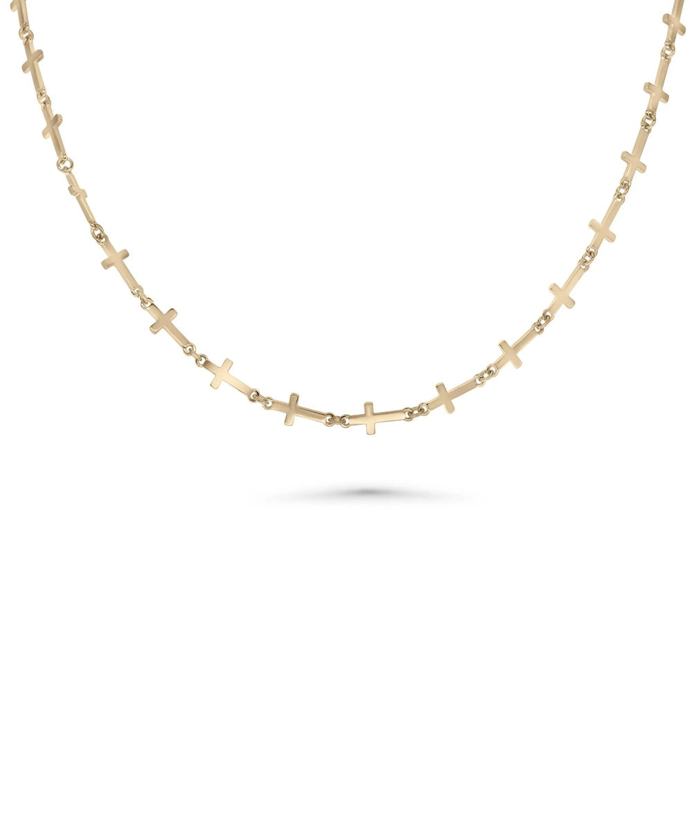 14K Gold Cross Necklace rose gold featuring timeless faith expression