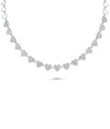 Diamond Pave Line Necklace white gold with flowing diamond elegance