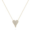 Diamond Pave Heart Necklace rose gold featuring timeless love symbol