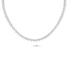 Heart Shape Line Tennis Necklace white gold with romantic tennis design