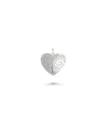 White gold Diamond Heart Charm timeless love symbol