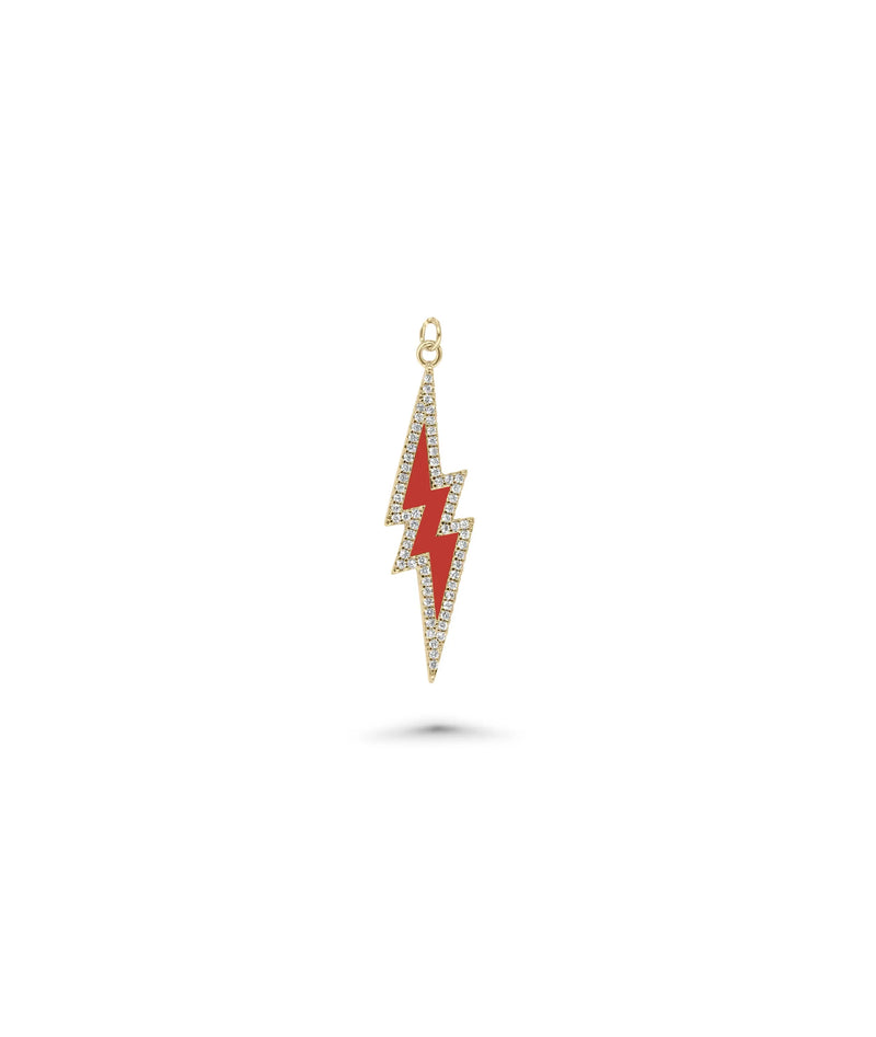 Dynamic lightning charm 0.35 ctw three-quarter view