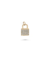 Rose gold Diamond Lock Charm featuring padlock sparkle