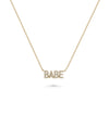 Babe Diamond Necklace rose gold featuring bold self-expression