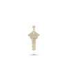 Diamond Key Charm yellow gold symbolic opportunity design