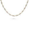 Tennis Twisted Tennis Necklace rose gold featuring dynamic three-dimensional form