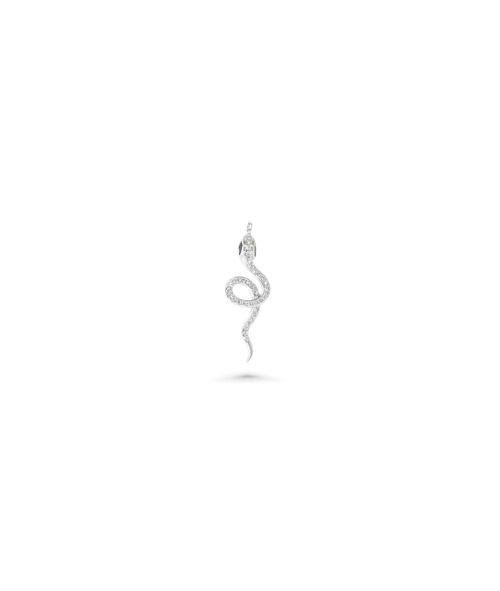 White gold Diamond Snake Charm transformation symbol