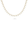 Layered Spikes Necklace rose gold featuring bold attitude statement