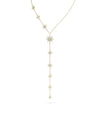 Y Shape Star Necklace rose gold featuring modern celestial lariat design