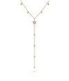 Y Shape Star Necklace rose gold featuring modern celestial elegance