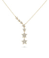 Waterfall Star Necklace rose gold featuring flowing celestial elegance