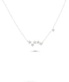 Cluster of Stars Necklace white gold with celestial night sky design