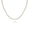 Diamond Station Layer Necklace rose gold featuring abundant diamond sparkle