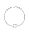 White gold Personalized Initial Tennis Bracelet diamond customization