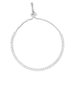 White gold Diamond Tennis Bolo Bracelets with brilliant cut diamonds