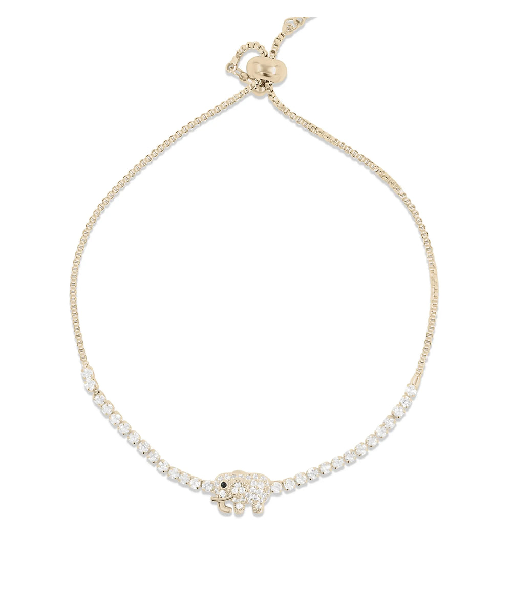 Elephant Bolo Bracelet rose gold featuring 10 x 7.50mm charm size